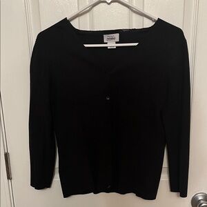 LOFT Classic Black Cardigan Sweater